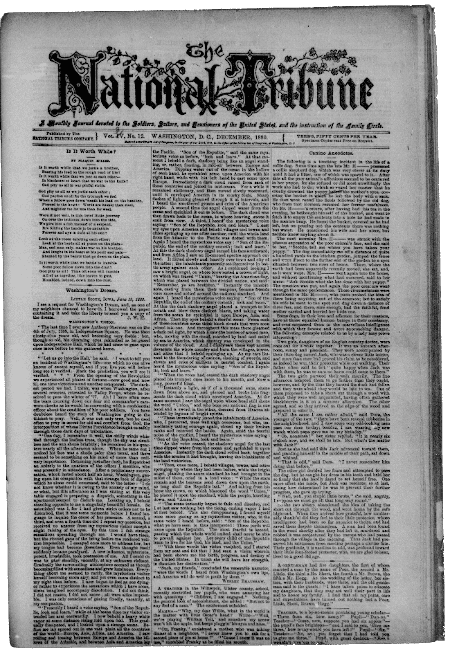 The National tribune, December 01, 1880